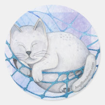 Dark Matter Cat Stickers