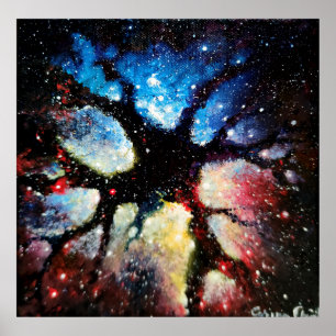 Dark matter in the universe poster