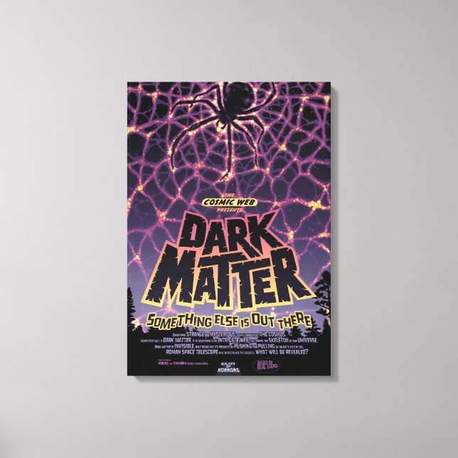 Dark Matter Poster. Canvas Print (Front)