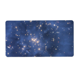 Dark Matter Ring and Galaxy Cluster in Cobalt Blue
