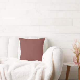 Dark Mauve Throw Pillow