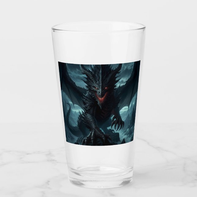 Dark, Mediaeval Dragon  Glass (Front)