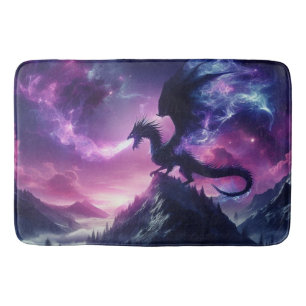 Dark, Mediaeval Ethereal Dragon Bath Mat