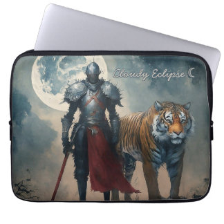 Dark Mediaeval Knight and Tiger Moon Bag / Sleeve