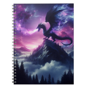 Dark, Medieval Ethereal Dragon  Notebook