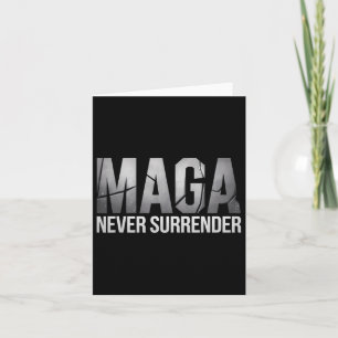 Dark Mega Trump 2024 Never Surrender Card