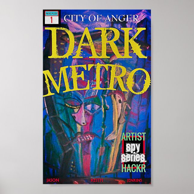 DARK METRO CITY OF ANGER POSTER (Front)