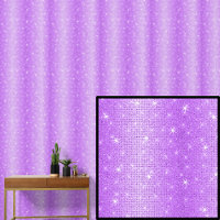 Dark Mid Light Purple Stripes with Sparkle Stars