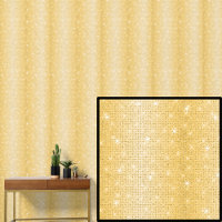 Dark Mid Light Yellow Gold Stripes  Sparkle Stars