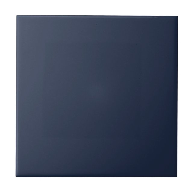 Dark Midnight Blue Decorative Ceramic Tiles (Front)