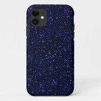 Dark Midnight Indigo Blue Glitter