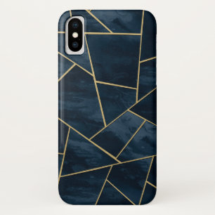 Dark Midnight Navy Blue Gold Geometric Glam #1 Case-Mate iPhone Case