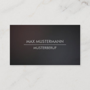 Dark minimalist modern business cards