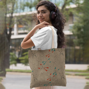 Dark Mode Fox Cartoon Tote Bag