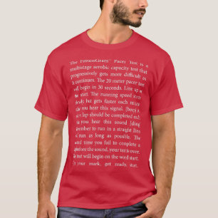 Dark Mode The FitnessGram Pacer Test full script 1 T-Shirt