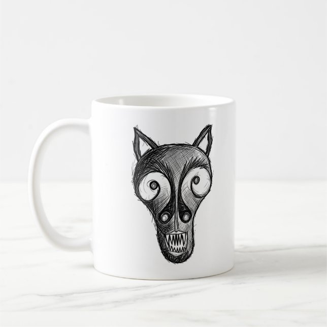 Dark monster coffee mug (Left)