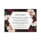 Dark Moody Burgundy Blush Peonies Floral Wedding 