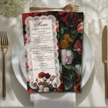 Dark Moody Floral Art Vintage Gothic Lace Wedding
