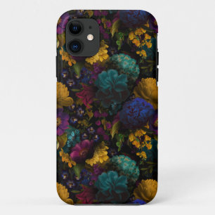 Dark Moody Florals Antique Flowers Case-Mate iPhone Case
