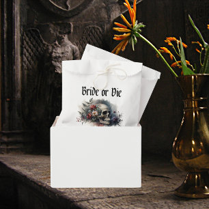 Dark Moody Gothic Bride or Die Bridal Shower Favour Bags