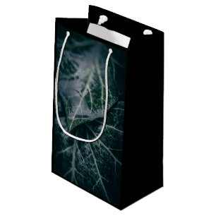 Dark Moody Ivy Floral Nature Photo Small Gift Bag