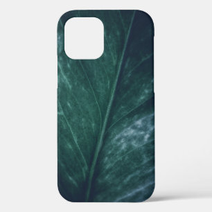 Dark moody Leaf floral Design iPhone 12 Case