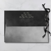 Dark Moody Midnight Black Fog Wedding