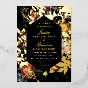 Dark Moody Romantic Floral Dutch Painterly Wedding