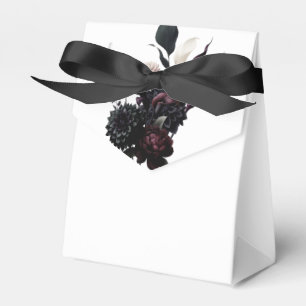 Dark Moody Romantic Floral Wedding Favour Box