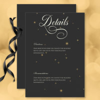 Dark Moody Victorian Stars Wedding Details