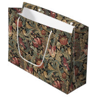 Dark Moody Vintage Floral Botanical Pattern