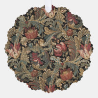 Dark Moody Vintage Floral Botanical Pattern
