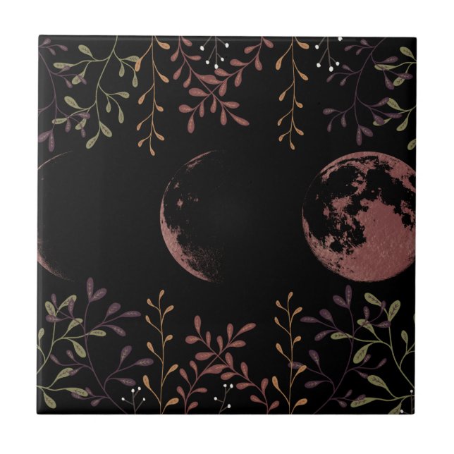 Dark Moon Phases   Tile (Front)