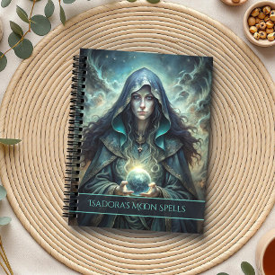 Dark Moon Witch Personalised Spell Notebook