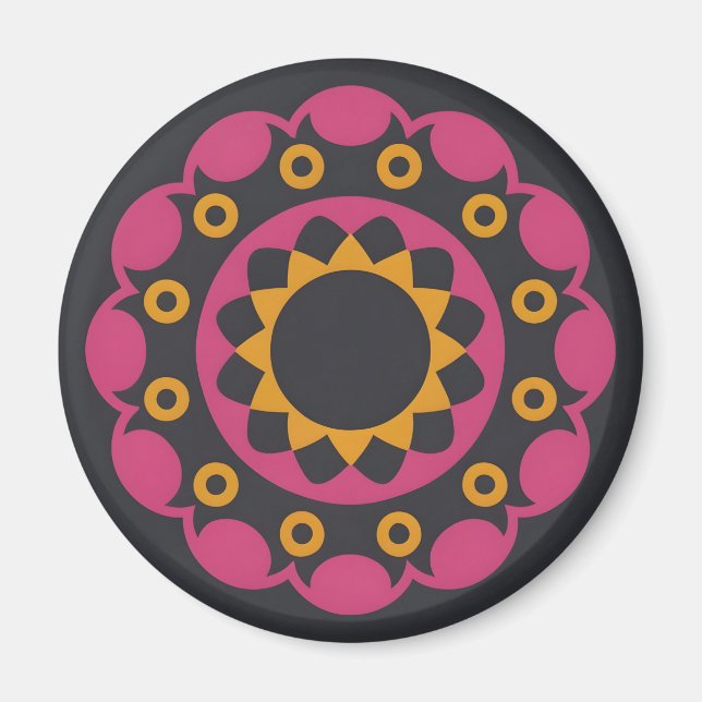 dark mosaic magnet (Front)