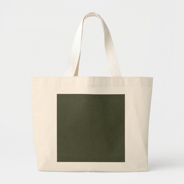 Dark Moss Green Canvas Tote – Customisable (Front)