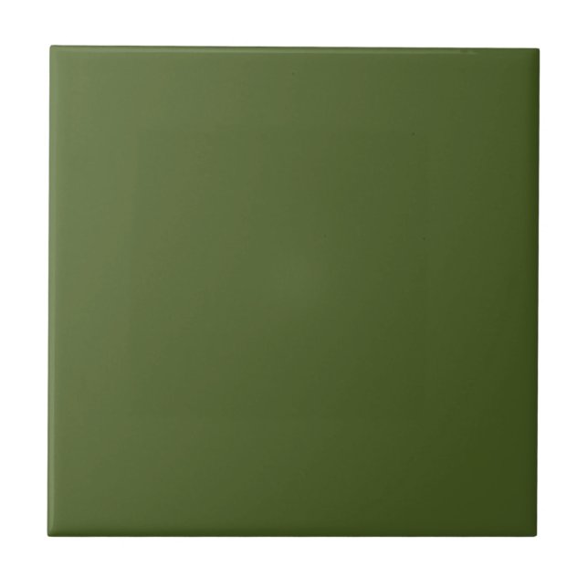 Dark Moss Green Color Tile (Front)