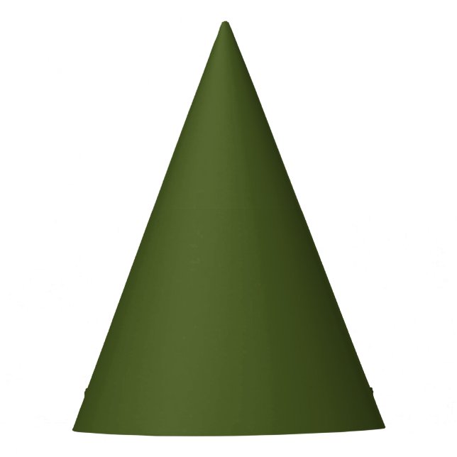 Dark Moss Green Party Hat (Front)