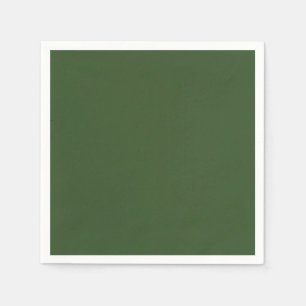 Dark Moss Green Solid Colour Napkin