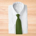 Dark Moss Green Solid Colour Tie<br><div class="desc">Dark Moss Green Solid Colour</div>