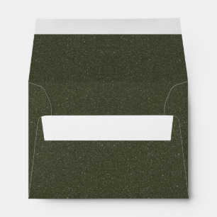 Dark Moss Green Speckled Envelope – Customisable