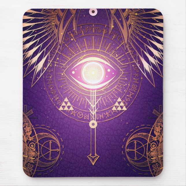 Dark Mystical Arcane Eye of Eternity Mouse Pad (Front)
