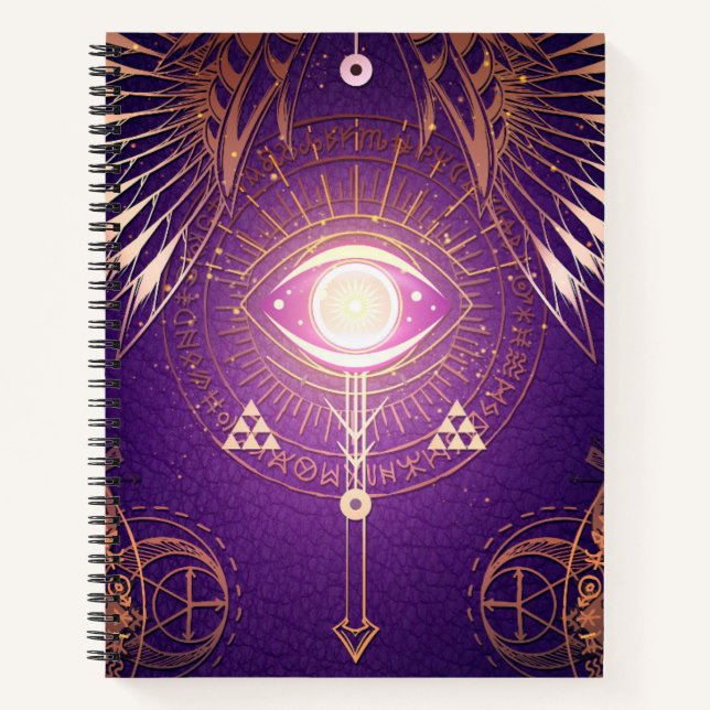 Dark Mystical Arcane Eye of Eternity Sketchpad Notebook (Front)