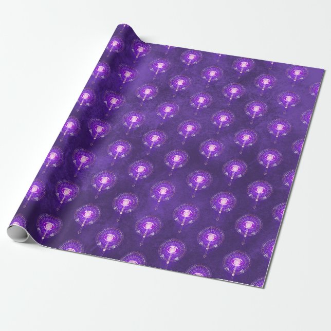 Dark Mystical Arcane Eye of Eternity Wrapping Paper (Unrolled)