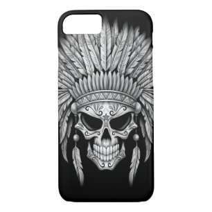 Dark Native Sugar Skull with Headdress Case-Mate iPhone Case