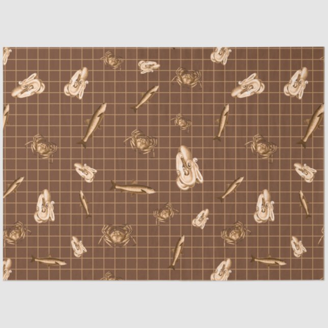 Dark Nautical Series Design 3 Tissue Paper (Front)