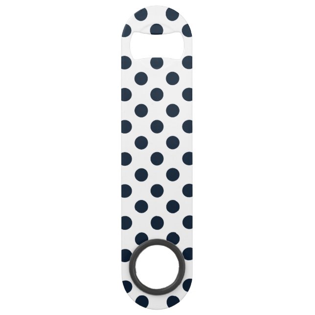 Dark navy blue polka dots (Front)