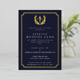 Dark Navy Registered Nurse Asclepius+Laurel Wreath