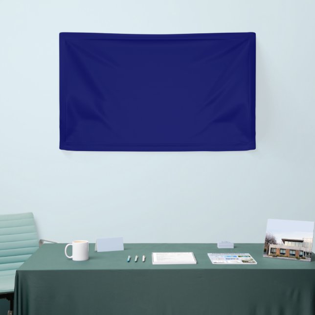 Dark Navy Solid Colour Banner (Tradeshow)
