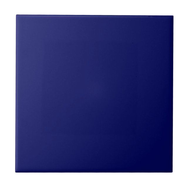 Dark Navy Solid Colour Tile (Front)
